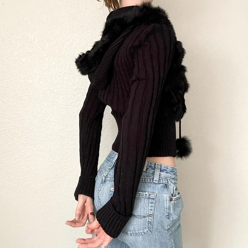 Fashionkova 2000s fashion Women's Slim-Fit Short Cardigan Jacket