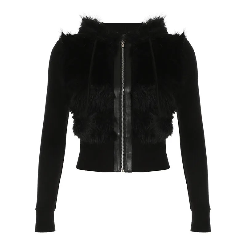 Fashionkova 2000s fashion Women's Slim-Fit Short Cardigan Jacket